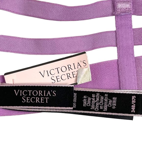 Victoria's Secret Very Sexy Unlined Balconette Strappy Harness Bra NWT - Picture 11 of 15